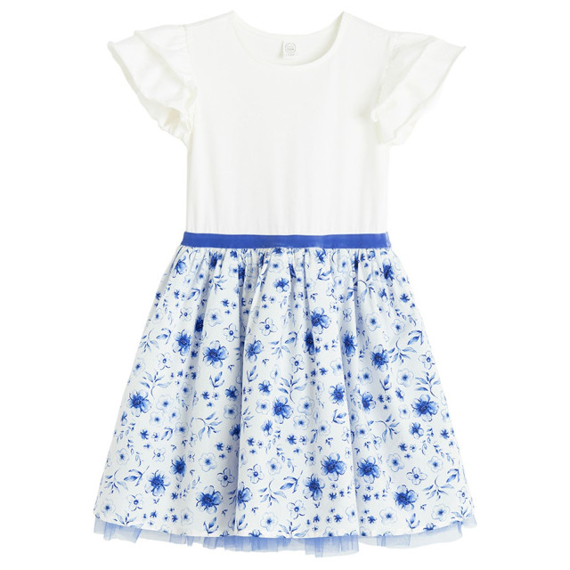 Рокля с къс ръкав, цвят: Син