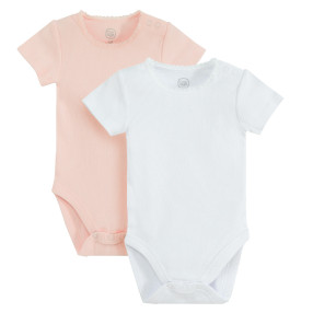 Боди с къс ръкав 2бр., цвят: Микс