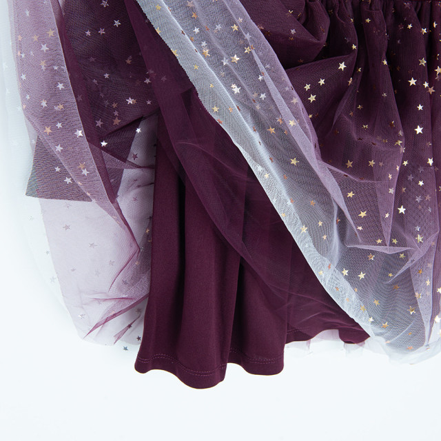 Рокля с дълъг ръкав, цвят: Бургунди