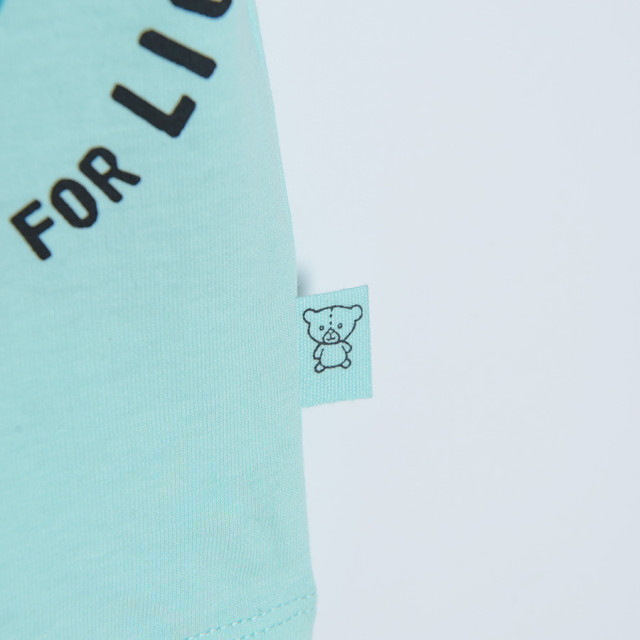 Тениска с къс ръкав, цвят: Светло ментов