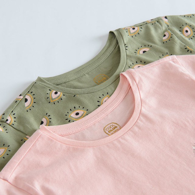 Тениска с къс ръкав 2бр., цвят: Микс