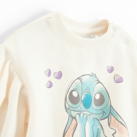 Блуза с дълъг ръкав LILO & STITCH, цвят: Бял