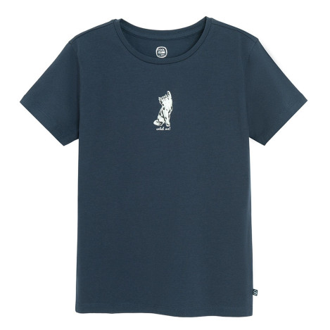 Тениска с къс ръкав, цвят: Син