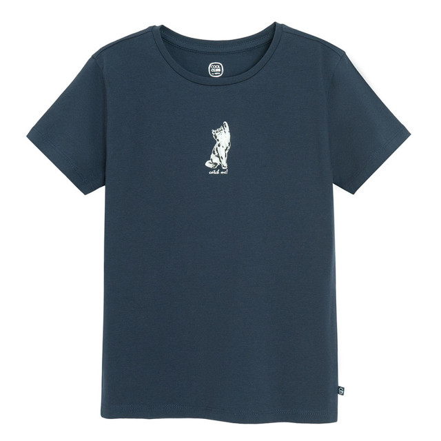 Тениска с къс ръкав, цвят: Син