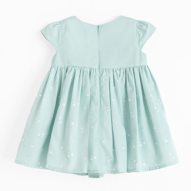 Рокля с къс ръкав, цвят: Зелен