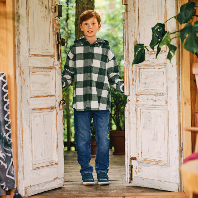 Панталони, цвят: Син