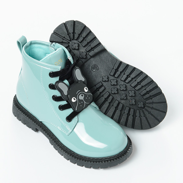 Високи обувки, цвят: Светло ментов