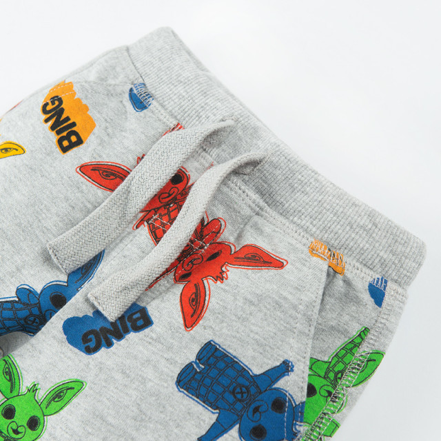 Спортен панталон BING BUNNY, цвят: Сив меланж