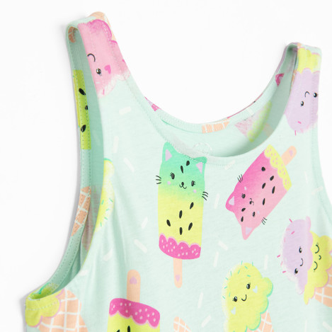 Рокля без ръкав, цвят: Микс