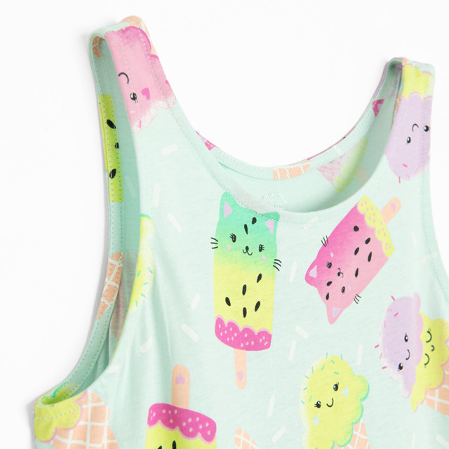 Рокля без ръкав, цвят: Микс