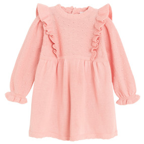 Рокля с дълъг ръкав, цвят: Розов