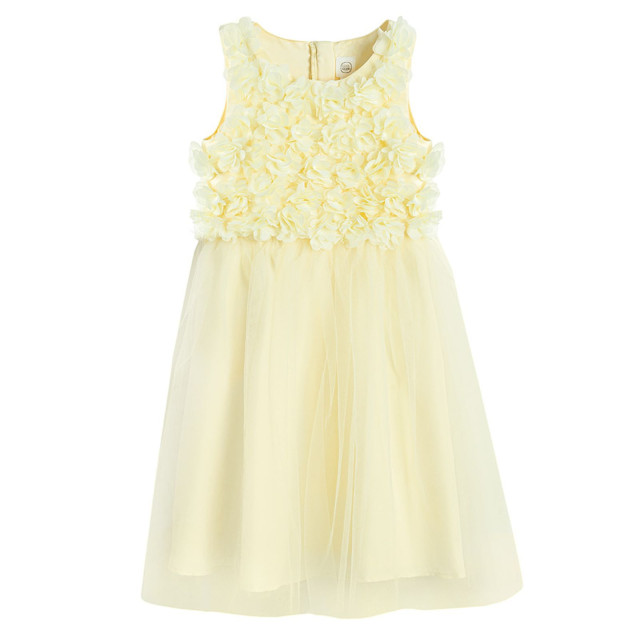 Рокля без ръкав, цвят: Жълт