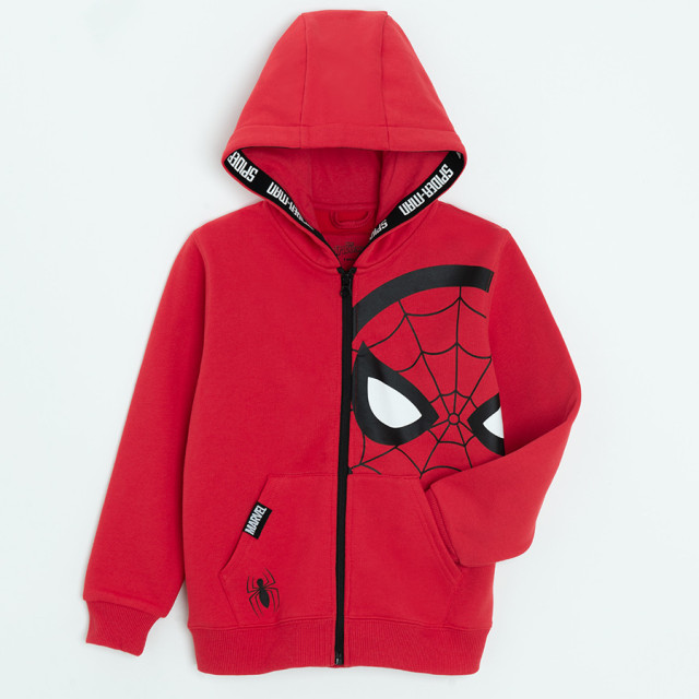 Суитчър SPIDER-MAN, цвят: Червен