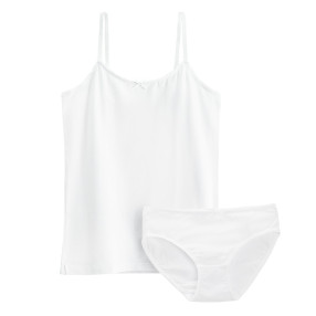 Комплект бельо, цвят: Бял