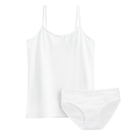 Комплект бельо, цвят: Бял