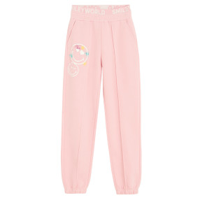 Спортен панталон SMILEY, цвят: Розов