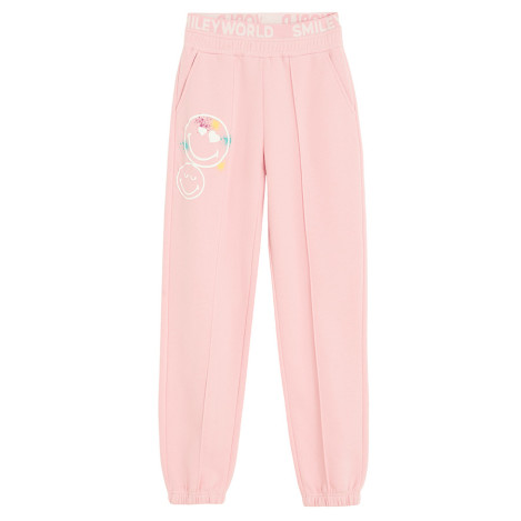 Спортен панталон SMILEY, цвят: Розов