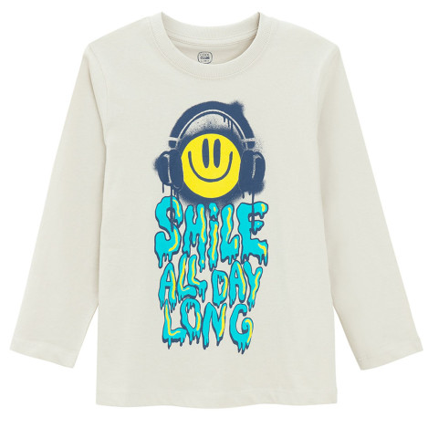 Тениска с дълъг ръкав, цвят: Сив