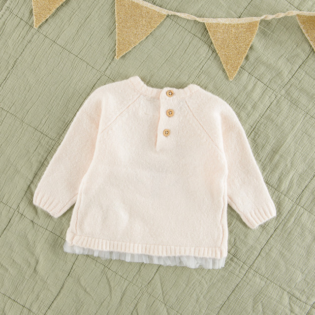 Пуловер, цвят: Бежов меланж