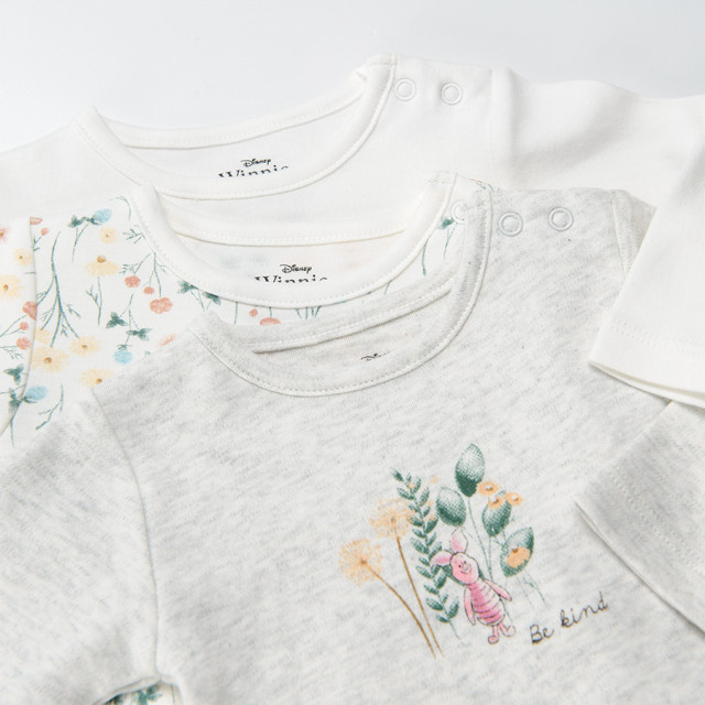 Боди с дълъг ръкав 3бр. WINNIE THE POOH, цвят: Микс