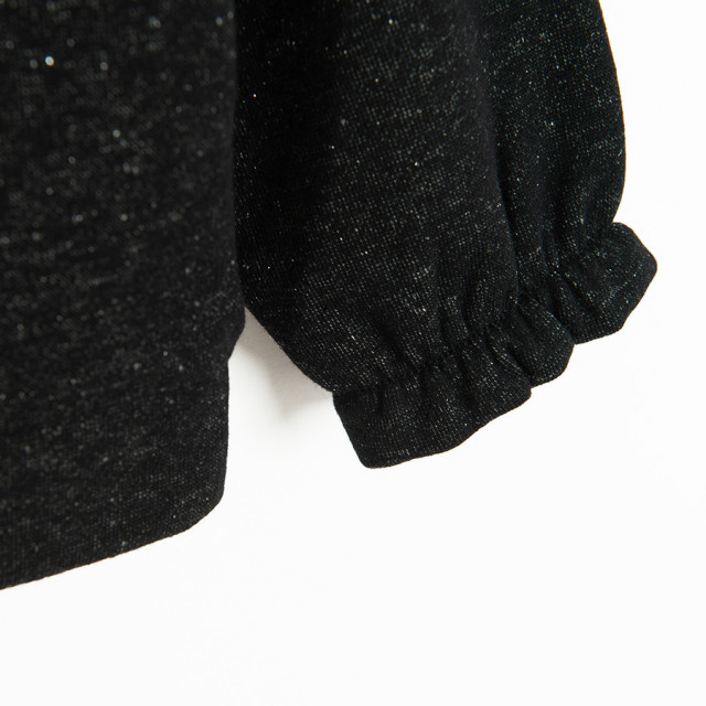 Блуза с дълъг ръкав, цвят: Черен