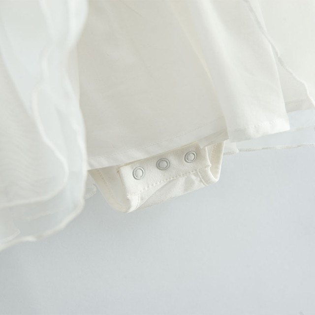 Рокля с къс ръкав, цвят: Бял