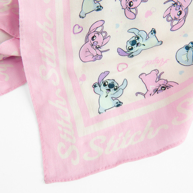 Шал LILO&STITCH, цвят: Бял