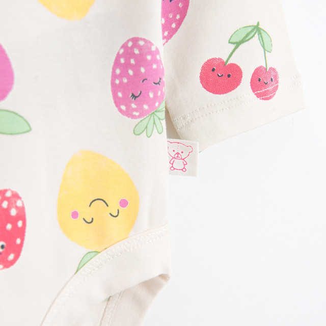 Боди с дълъг ръкав, цвят: Кремав