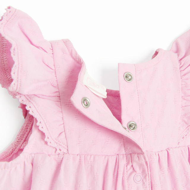 Боди с къс ръкав, цвят: Розов