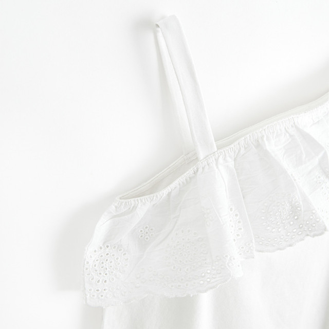 Блуза без ръкави, цвят: Бял