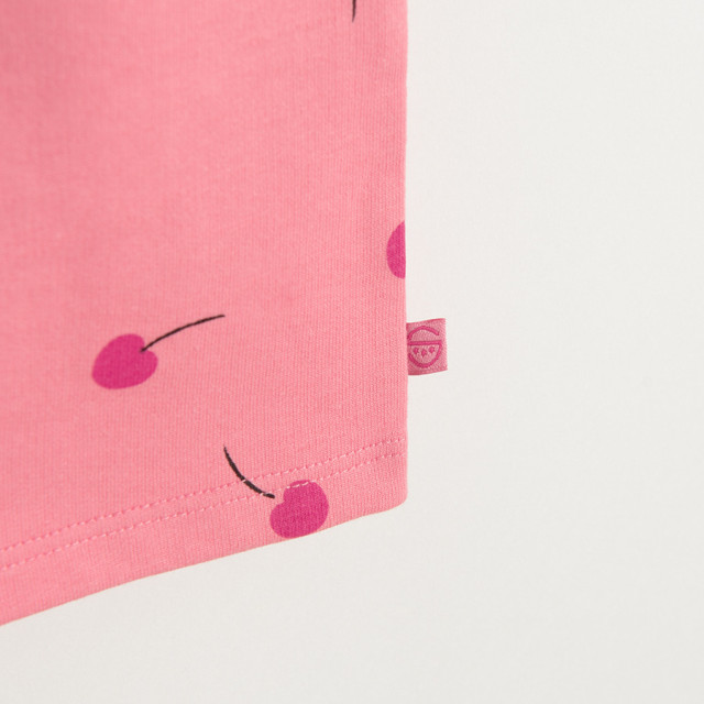 Рокля с къс ръкав, цвят: Розов