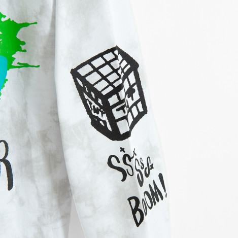 Блуза с дълъг ръкав MINECRAFT, цвят: Сив