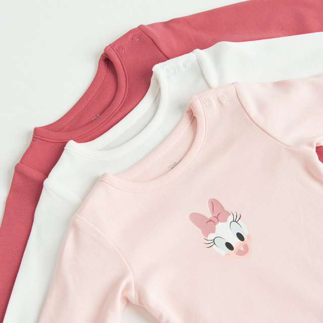 Боди с дълъг ръкав 3бр. MICKEY & FRIENDS, цвят: Микс