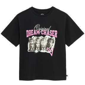 Тениска с къс ръкав, цвят: Черен