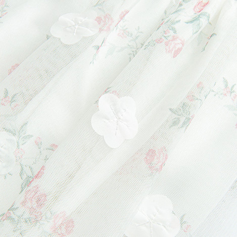 Рокля с къс ръкав, цвят: Бял