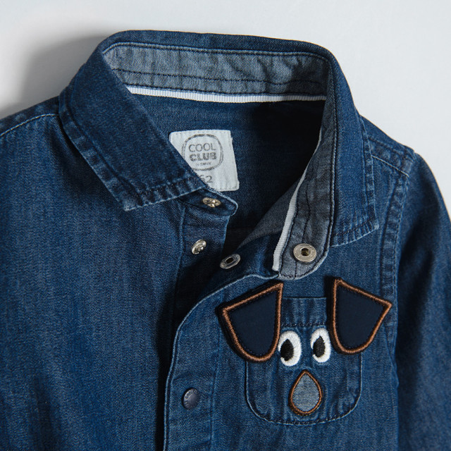 Боди с дълъг ръкав, цвят: Светло син