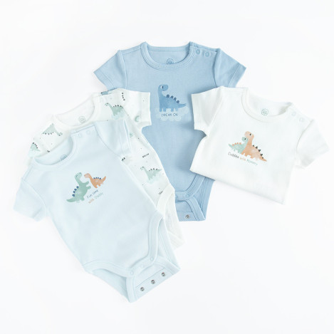 Боди с къс ръкав 4бр., цвят: Микс