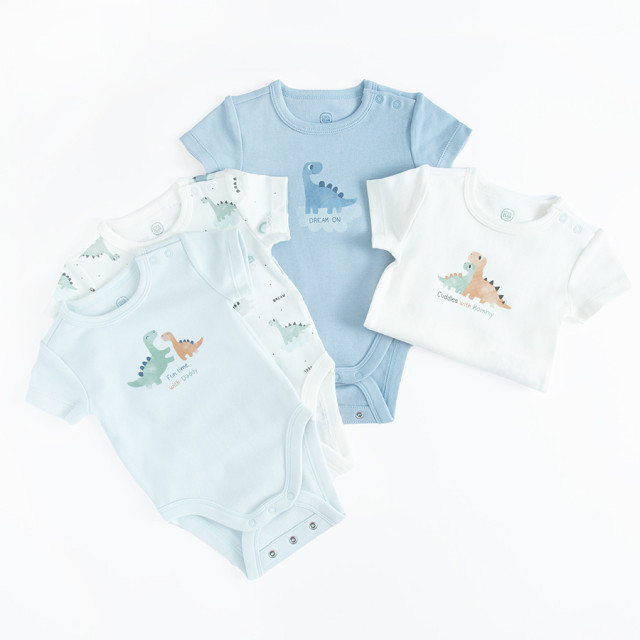 Боди с къс ръкав 4бр., цвят: Микс