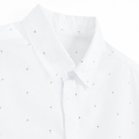 Риза с дълъг ръкав, цвят: Бял