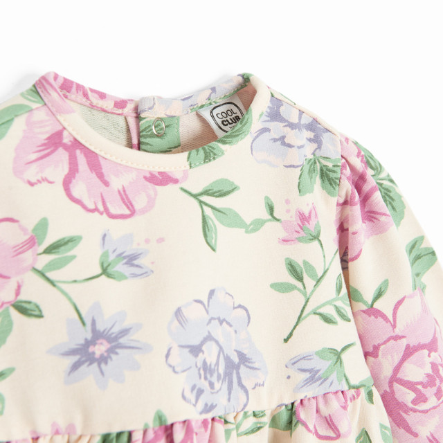 Рокля с дълъг ръкав, цвят: Светло бежово