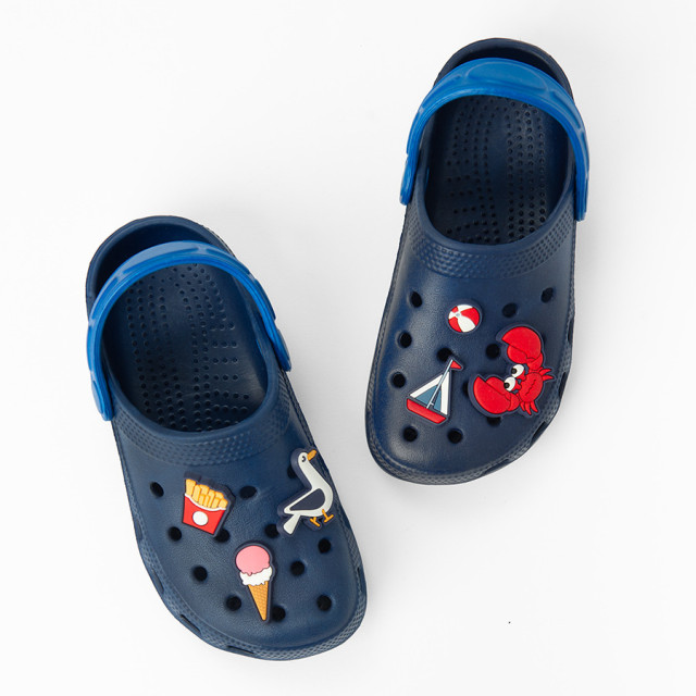 Плажни чехли, цвят: Морско син