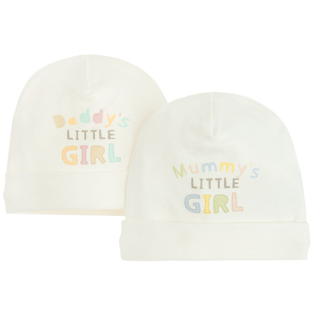 Шапка 2бр., цвят: Кремав