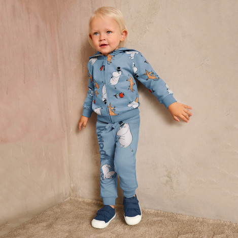 Спортен панталон MOOMINS, цвят: Син