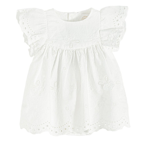 Боди с къс ръкав, цвят: Бял