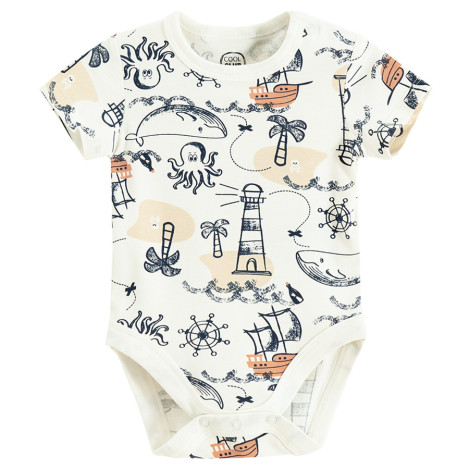 Боди с къс ръкав 2бр., цвят: Микс