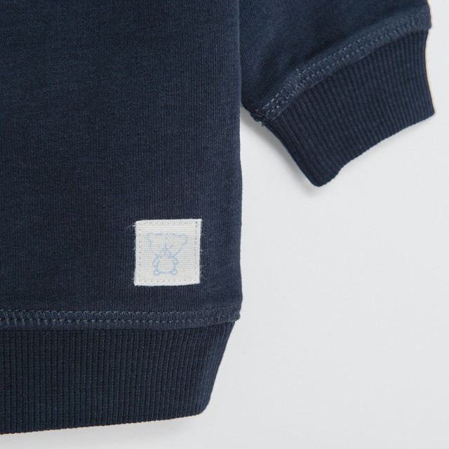 Блуза с дълъг ръкав, цвят: Морско син