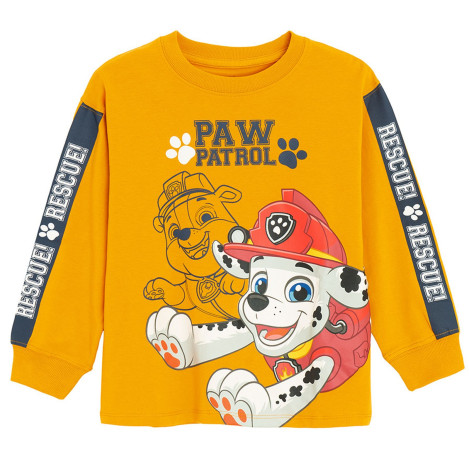 Блуза с дълъг ръкав PAW PATROL, цвят: Жълт
