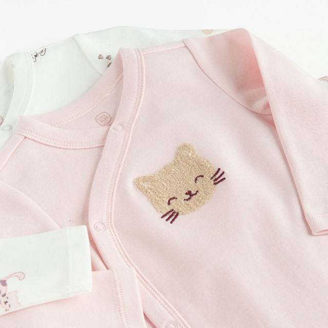 Боди с дълъг ръкав 2бр., цвят: Микс