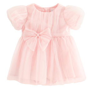 Рокля с къс ръкав, цвят: Пепел от рози