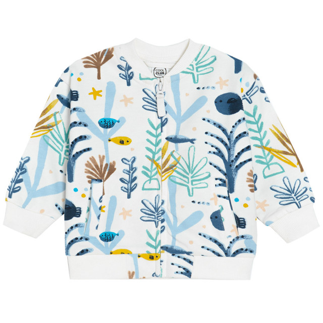 Блуза с дълъг ръкав, цвят: Кремав